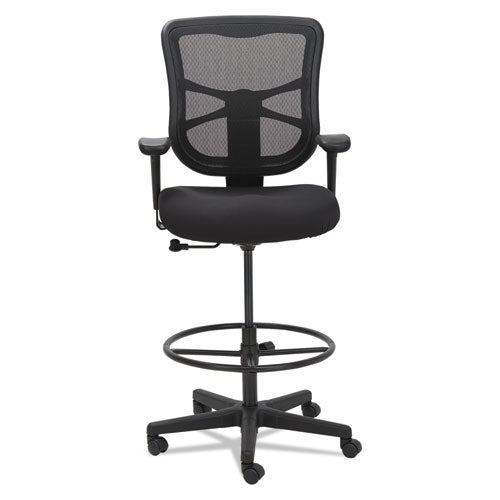 Alera Elusion Series Mesh Stool, Supports Up To 275 Lb, 22.6" To 31.6" Seat Height, Black.