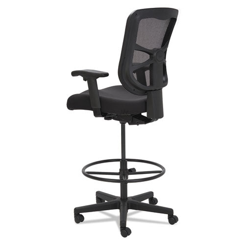 Alera Elusion Series Mesh Stool, Supports Up To 275 Lb, 22.6" To 31.6" Seat Height, Black.