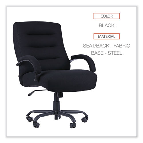 Alera Kesson Series Big/tall Office Chair, Supports Up To 450 Lb, 21.5" To 25.4" Seat Height, Black.