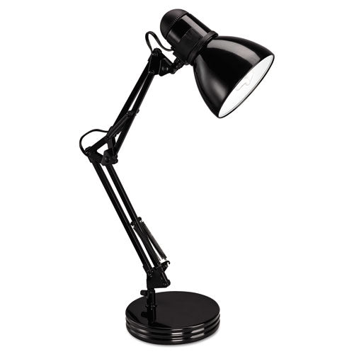 Architect Desk Lamp, Adjustable Arm, 6.75w X 11.5d X 22h, Black.