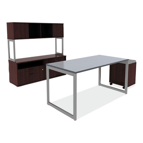 Alera Open Office Low Storage Cab Cred, 29.5w X 19.13d X 22.78h, Mahogany.