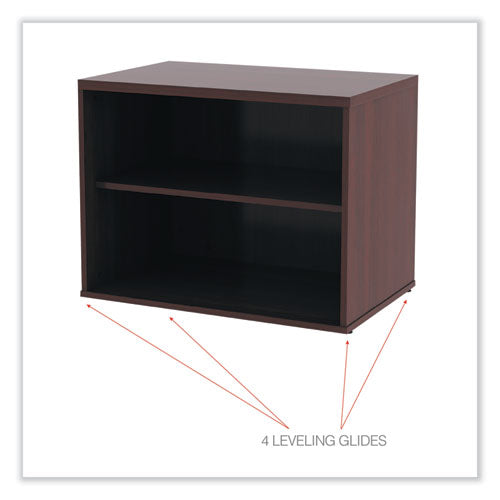 Alera Open Office Low Storage Cab Cred, 29.5w X 19.13d X 22.78h, Mahogany.