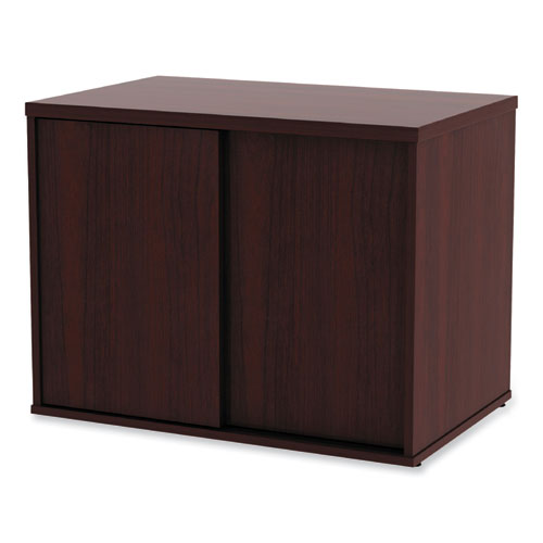 Alera Open Office Low Storage Cab Cred, 29.5w X 19.13d X 22.78h, Mahogany.