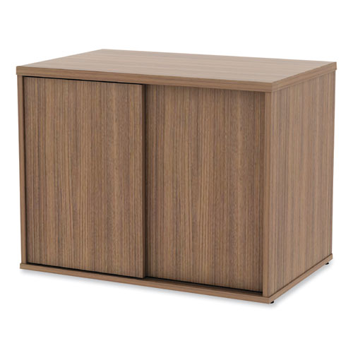 Alera Open Office Low Storage Cabinet Credenza, 29.5 X 19.13 X 22.78, Walnut.