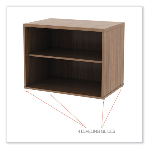 Alera Open Office Low Storage Cabinet Credenza, 29.5 X 19.13 X 22.78, Walnut.