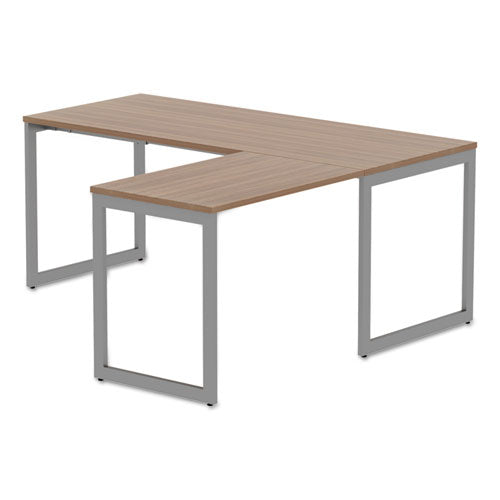 Alera Open Office Series O-leg Return Base, Fully Adjustable, 36 To 70.78w X 23.38d X 28.5h, Silver.