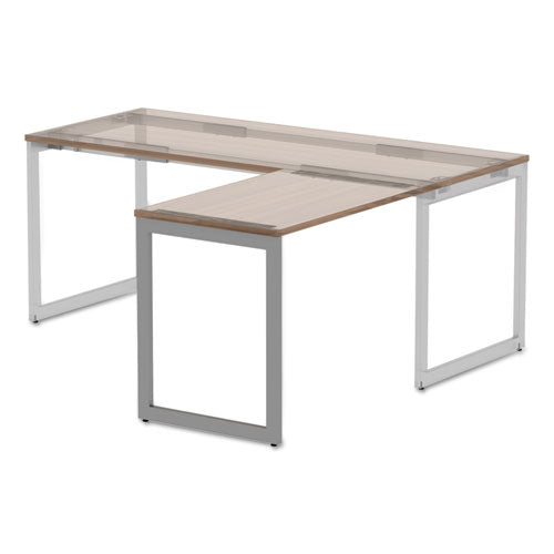 Alera Open Office Series O-leg Return Base, Fully Adjustable, 36 To 70.78w X 23.38d X 28.5h, Silver.