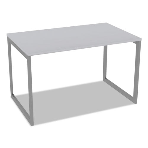 Alera Open Office Desk Series Adjustable O-leg Desk Base, 47.25 To 70.78w X 29.5d X 28.5h, Silver.