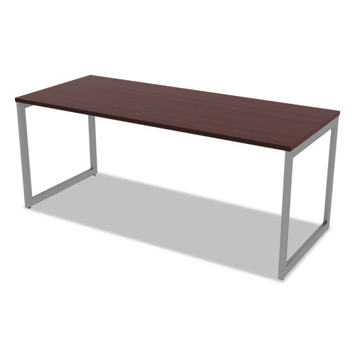 Alera Open Office Desk Series Adjustable O-leg Desk Base, 47.25 To 70.78w X 29.5d X 28.5h, Silver.