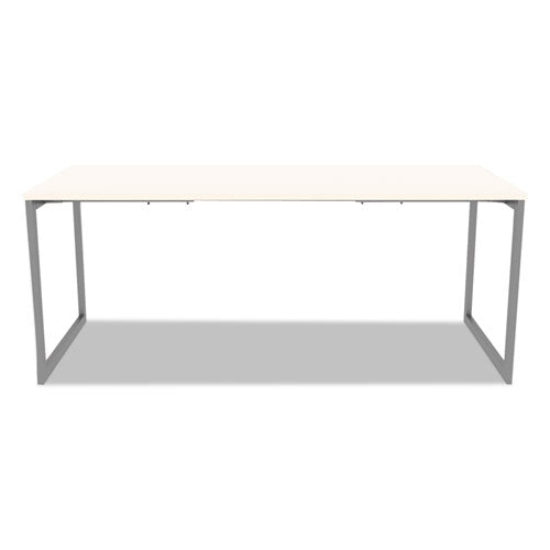 Alera Open Office Desk Series Adjustable O-leg Desk Base, 47.25 To 70.78w X 29.5d X 28.5h, Silver.