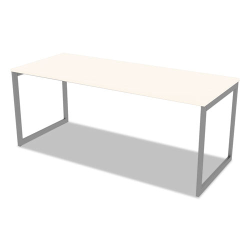 Alera Open Office Desk Series Adjustable O-leg Desk Base, 47.25 To 70.78w X 29.5d X 28.5h, Silver.