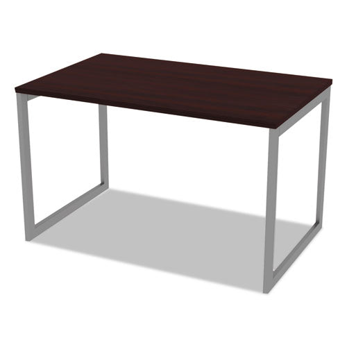 Alera Open Office Desk Series Adjustable O-leg Desk Base, 47.25 To 70.78w X 29.5d X 28.5h, Silver.