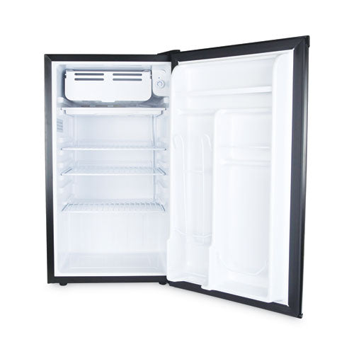 3.2 Cu. Ft. Refrigerator With Chiller Compartment, Black.