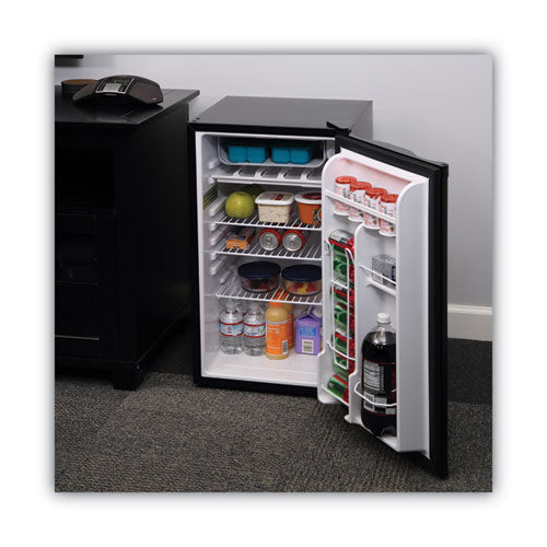 3.2 Cu. Ft. Refrigerator With Chiller Compartment, Black.