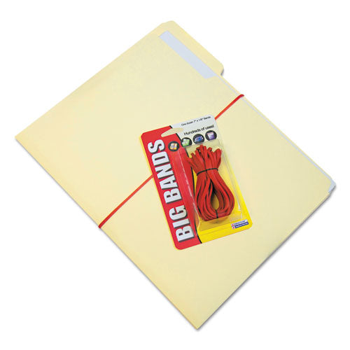 Big Bands Rubber Bands, Size 117b, 0.06" Gauge, Red, 12/pack.