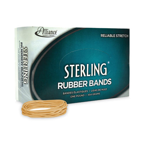 Sterling Rubber Bands, Size 19, 0.03" Gauge, Crepe, 1 Lb Box, 1,700/box.