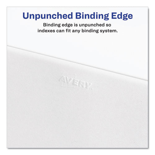 Preprinted Legal Exhibit Side Tab Index Dividers, Avery Style, 26-tab, Exhibit A To Exhibit Z, 11 X 8.5, White, 1 Set, (1370).