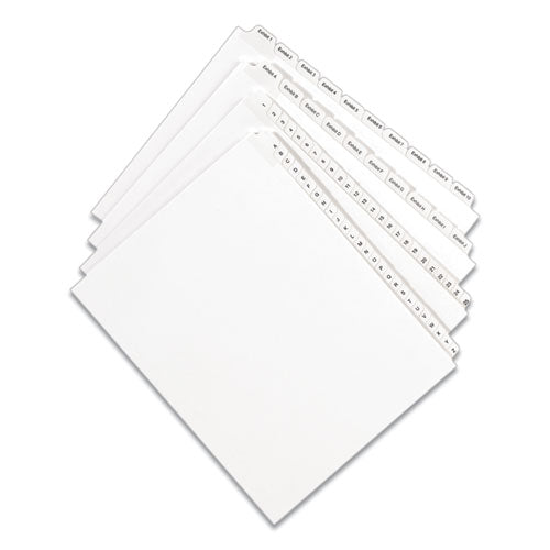 Preprinted Legal Exhibit Side Tab Index Dividers, Allstate Style, 25-tab,126 To 150, 11 X 8.5, White, 1 Set, (1706)