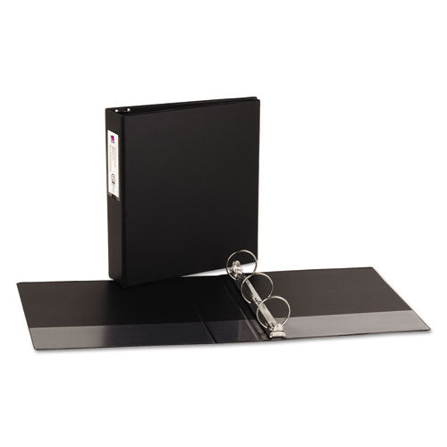 Economy Non-view Binder With Round Rings, 3 Rings, 2" Capacity, 11 X 8.5, Black, (4501).