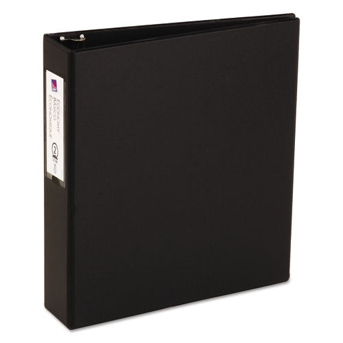 Economy Non-view Binder With Round Rings, 3 Rings, 2" Capacity, 11 X 8.5, Black, (4501).