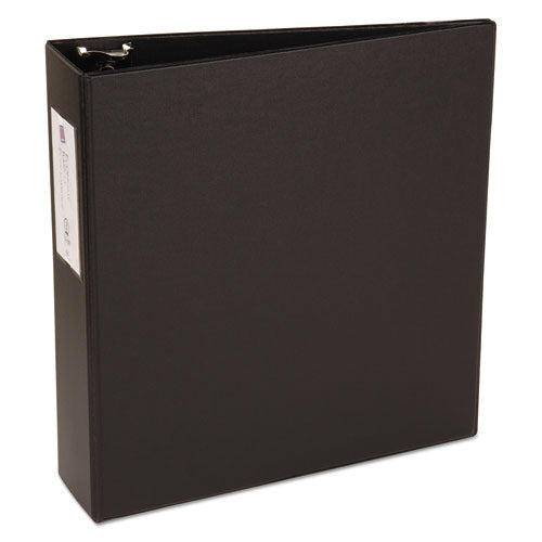 Economy Non-view Binder With Round Rings, 3 Rings, 3" Capacity, 11 X 8.5, Black, (4601).