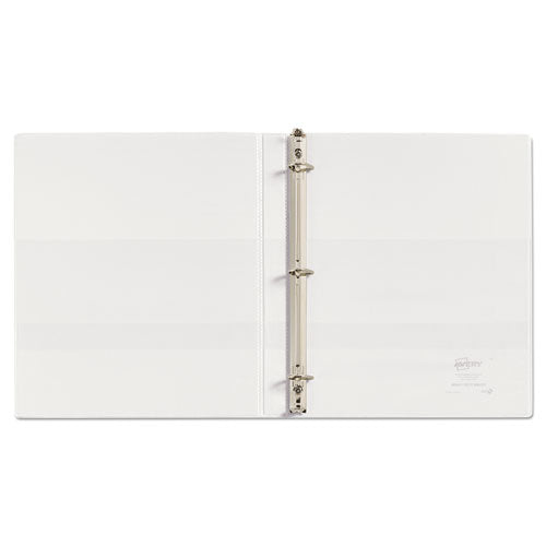 Heavy-duty Non Stick View Binder With Durahinge And Slant Rings, 3 Rings,0.5" Capacity, 11 X 8.5, White, (5234)