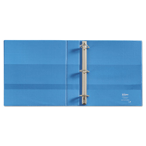 Heavy-duty Non Stick View Binder With Durahinge And Slant Rings, 3 Rings, 1.5" Capacity, 11 X 8.5, Light Blue, (5401).