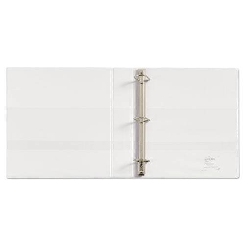 Heavy-duty Non Stick View Binder With Durahinge And Slant Rings, 3 Rings, 1.5" Capacity, 11 X 8.5, White, (5404).