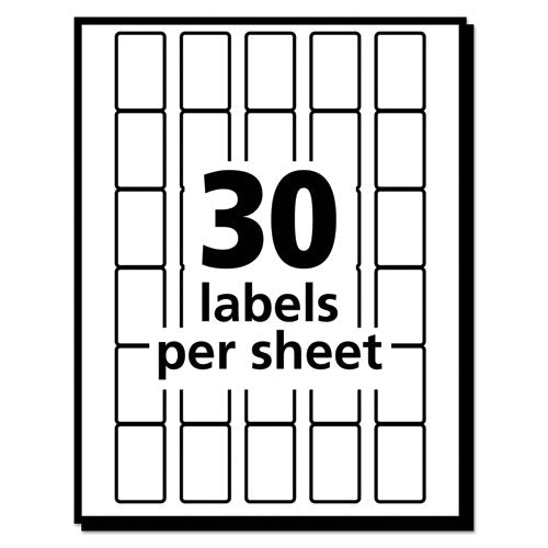 Removable Multi-use Labels, Handwrite Only, 0.63 X 0.88, White, 30/sheet, 35 Sheets/pack, (5424).