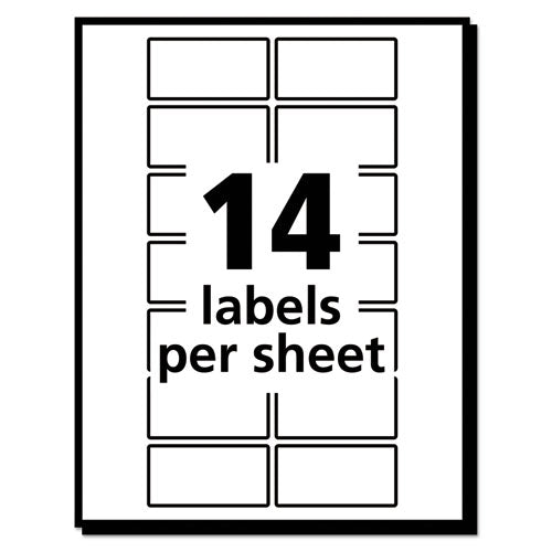 Removable Multi-use Labels,Inkjet/laser Printers, 0.75 X 1.5, White, 14/sheet, 36 Sheets/pack, (5430)