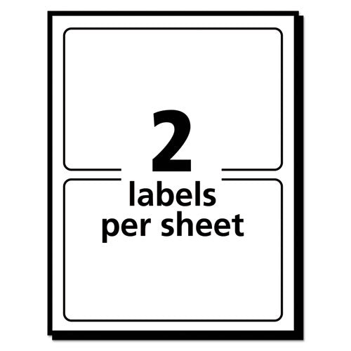 Removable Multi-use Labels, Inkjet/laser Printers, 3 X 4, White, 2/sheet, 40 Sheets/pack, (5453).