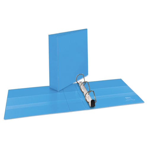 Heavy-duty Non Stick View Binder With Durahinge And Slant Rings, 3 Rings, 2" Capacity, 11 X 8.5, Light Blue, (5501).