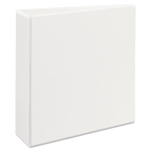 Heavy-duty Non Stick View Binder With Durahinge And Slant Rings, 3 Rings, 3" Capacity, 11 X 8.5, White, (5604).