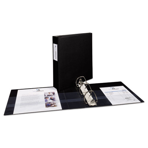 Durable Non-view Binder With Durahinge And Ezd Rings, 3 Rings, 2" Capacity, 11 X 8.5, Black, (8502).