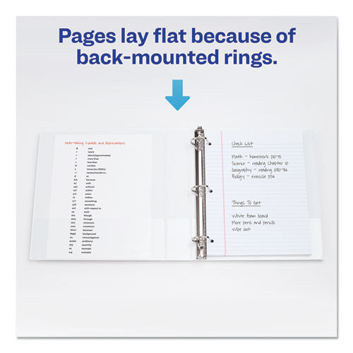 Durable View Binder With Durahinge And Ezd Rings, 3 Rings, 5" Capacity, 11 X 8.5, White, (9901).