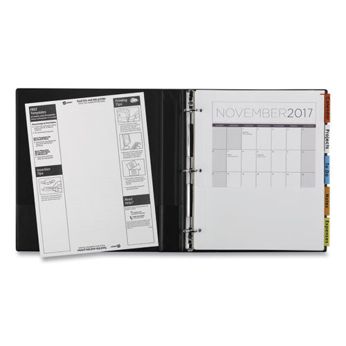 Insertable Dividers W/single Pockets, 5-tab, 11.25 X 9.13, White, 1 Set.