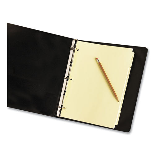 Write And Erase Plain-tab Paper Dividers, 5-tab, 11 X 8.5, Buff, 36 Sets.