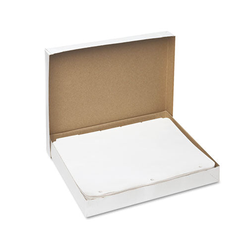 Write And Erase Plain-tab Paper Dividers, 5-tab, 11 X 8.5, White, 36 Sets.