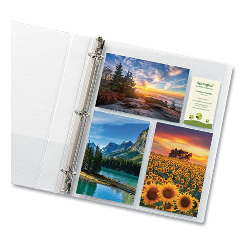 Photo Storage Pages For Six 4 X 6 Mixed Format Photos, 3-hole Punched, 10/pack.