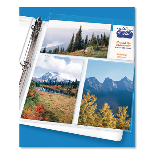 Photo Storage Pages For Six 4 X 6 Mixed Format Photos, 3-hole Punched, 10/pack.