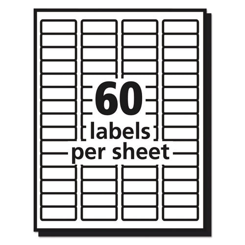 Matte Clear Easy Peel Mailing Labels W/ Sure Feed Technology, Laser Printers, 0.66 X 1.75, Clear, 60/she.et, 10 Sheets/pack