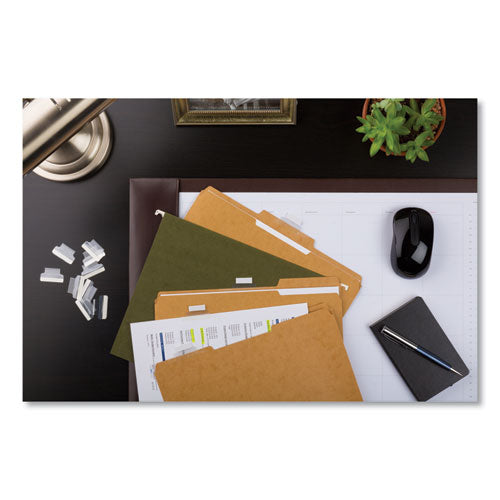 Insertable Index Tabs With Printable Inserts, 1/5-cut, Clear, 1" Wide, 25/pack.