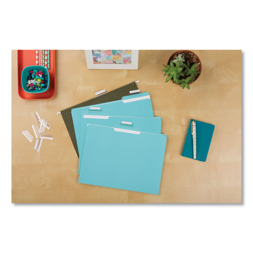 Insertable Index Tabs With Printable Inserts, 1/5-cut, Clear, 2" Wide, 25/pack.