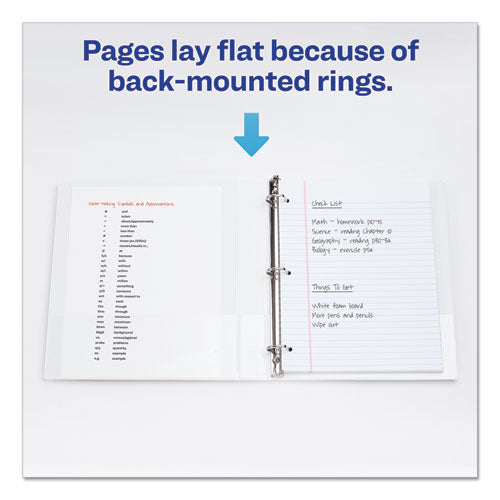 Legal Durable View Binder With Round Rings, 3 Rings, 1" Capacity, 14 X 8.5, White.