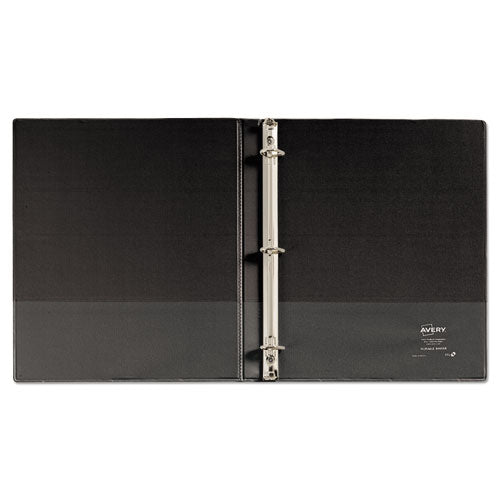 Durable View Binder With Durahinge And Slant Rings, 3 Rings, 0.5" Capacity, 11 X 8.5, Black.