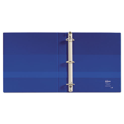 Durable View Binder With Durahinge And Slant Rings, 3 Rings, 1" Capacity, 11 X 8.5, Blue.