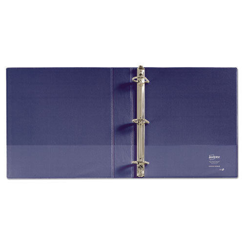 Durable View Binder With Durahinge And Slant Rings, 3 Rings, 1.5" Capacity, 11 X 8.5, Blue.