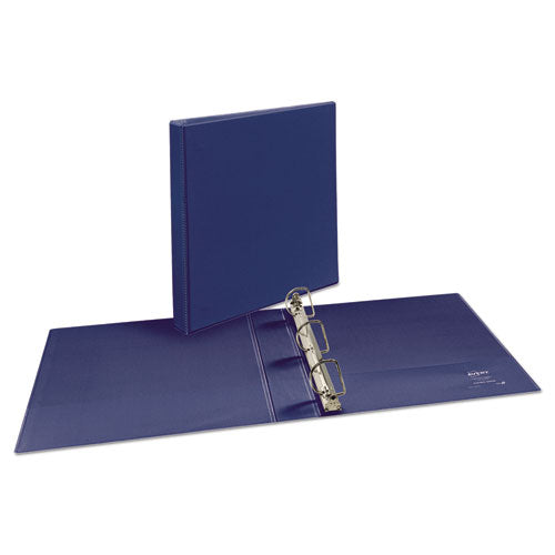 Durable View Binder With Durahinge And Slant Rings, 3 Rings, 1.5" Capacity, 11 X 8.5, Blue.