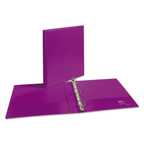 Durable View Binder With Durahinge And Slant Rings, 3 Rings, 1" Capacity, 11 X 8.5, Purple.