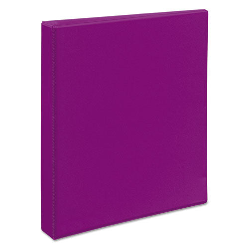 Durable View Binder With Durahinge And Slant Rings, 3 Rings, 1" Capacity, 11 X 8.5, Purple.